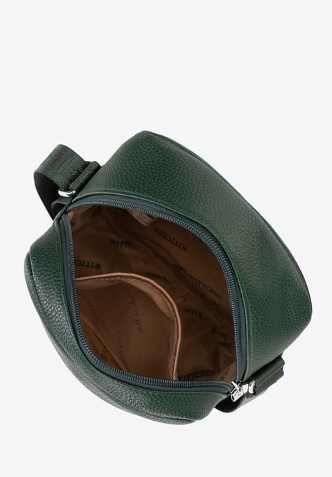 Bolso bandolera pequeño Wittchen para hombre en piel ecológica verde - Image 4