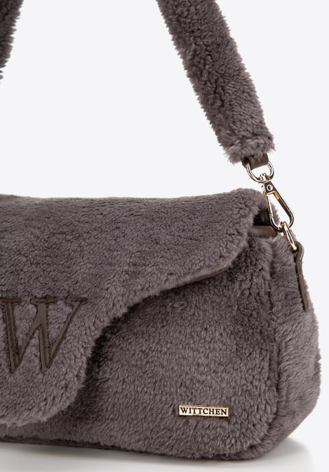 Bolso bandolera Wittchen para mujer con piel color topo - Image 3