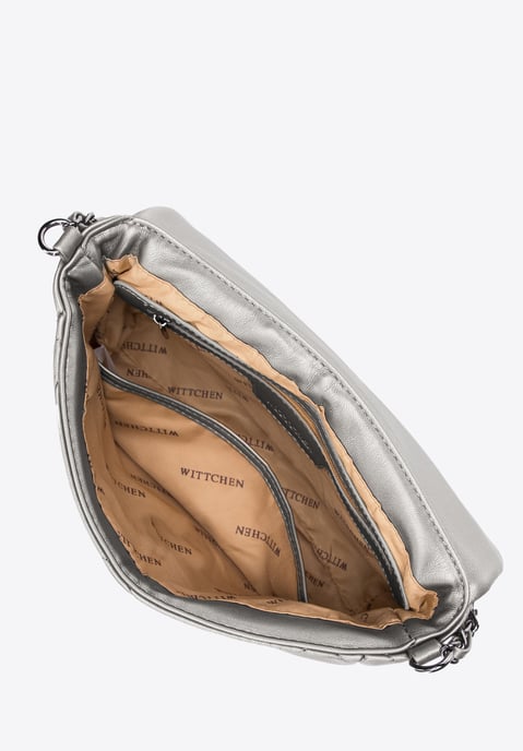 Bolso de mano para mujer Wittchen acolchado con cuadrados en cadena - Image 2