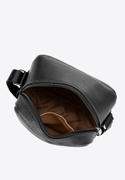 Bolso bandolera pequeño Wittchen para hombre en piel sintética negra - Image 3