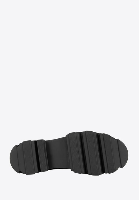 Botas de plataforma de cuero para mujer Wittchen, cuero natural negro - Image 4
