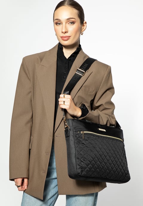 Bolso Wittchen para portátil de 14" para mujer con acolchado, negro - Image 5