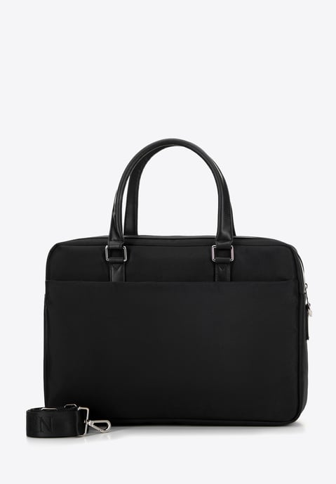 Bolso para portátil Wittchen de 17" para hombre, de poliéster negro - Image 2