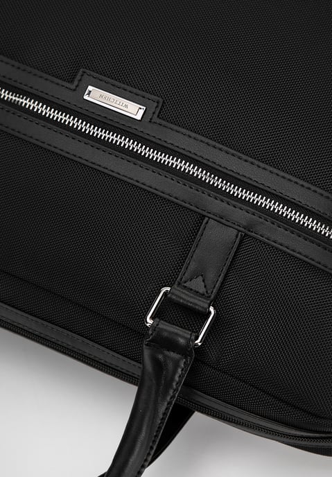 Bolso para portátil Wittchen de 17" para hombre, de poliéster negro - Image 4