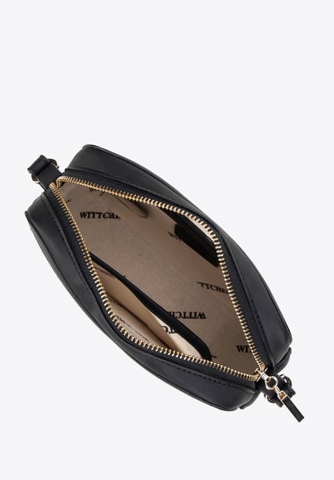 Bolso bandolera para mujer Wittchen de jacquard y ecopiel, blanco y rosa - Image 2