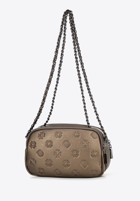 Bolso bandolera de piel para mujer Wittchen con cadena dorada - Image 2