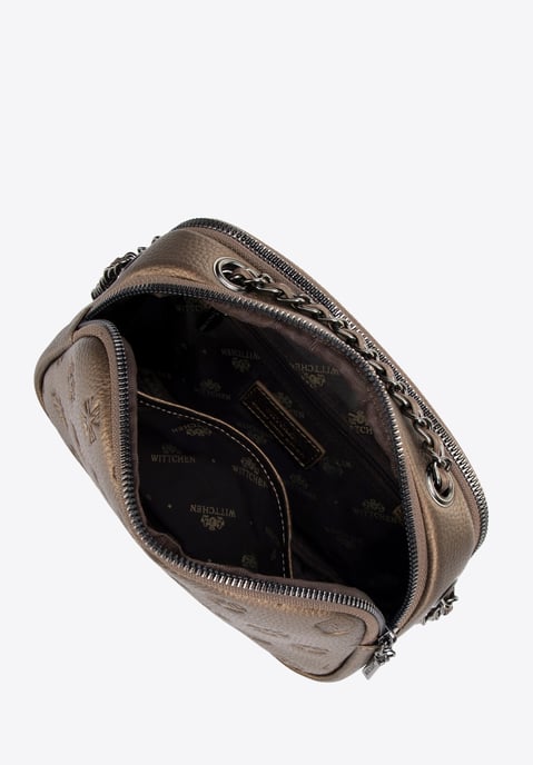 Bolso bandolera de piel para mujer Wittchen con cadena dorada - Image 4