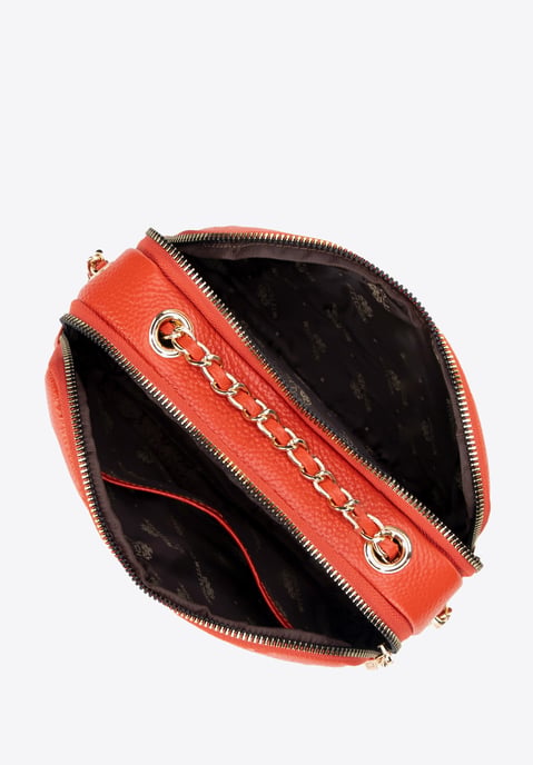 Bolso bandolera de piel para mujer Wittchen con cadena - Image 4