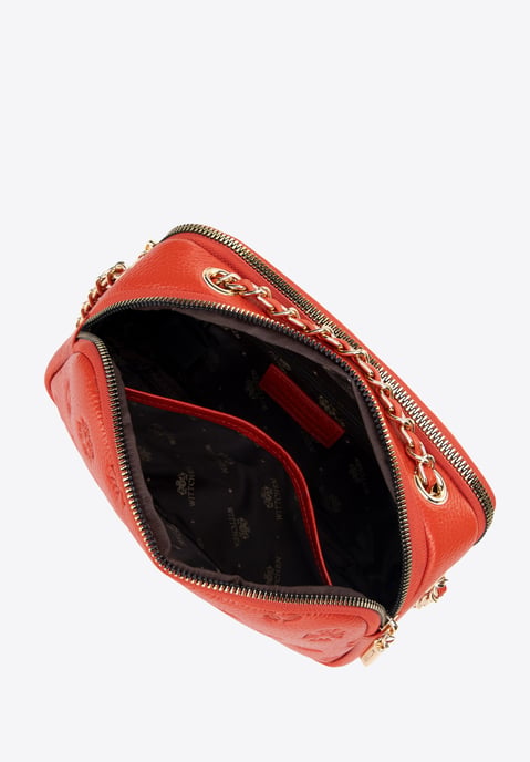 Bolso bandolera de piel para mujer Wittchen con cadena - Image 5