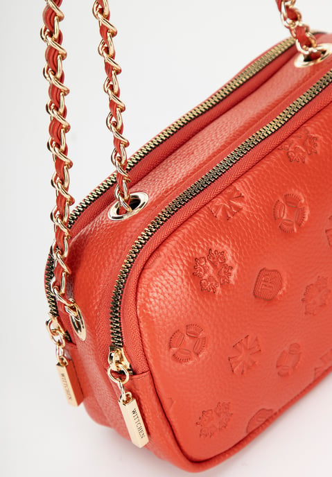 Bolso bandolera de piel para mujer Wittchen con cadena - Image 6