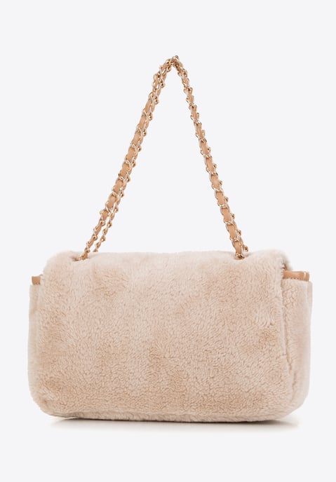 Bolso bandolera Wittchen para mujer con pelo, color crema - Image 2