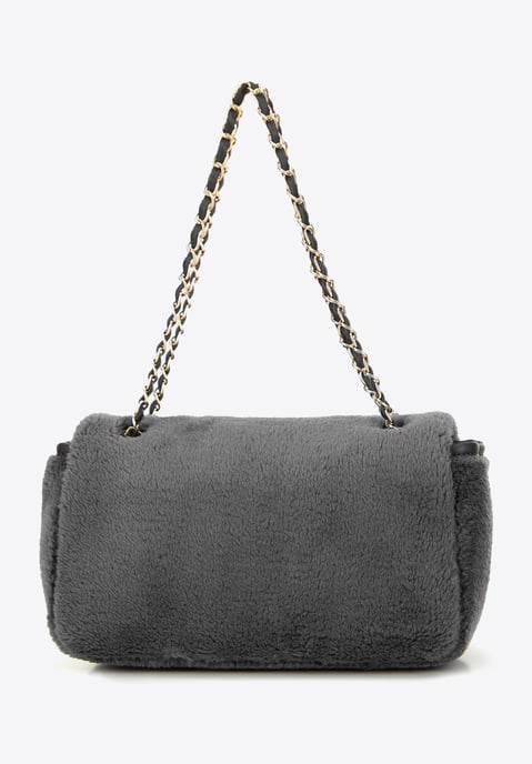 Bolso bandolera Wittchen para mujer con pelo, gris - Image 2