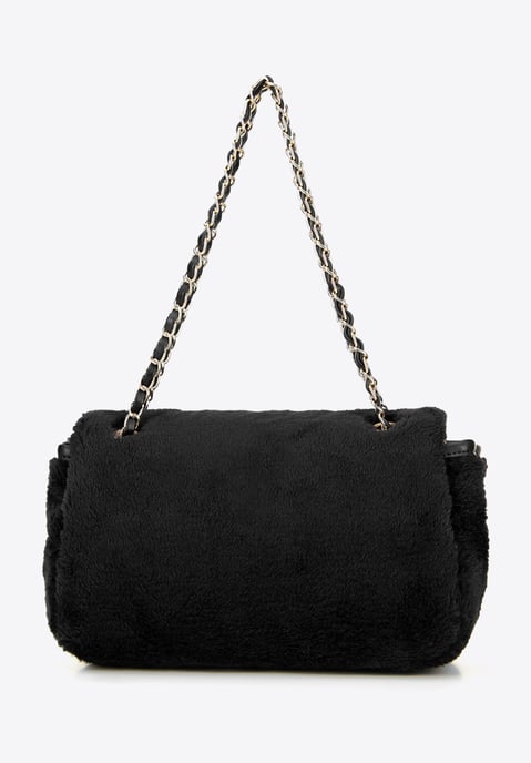 Bolso bandolera Wittchen para mujer con pelo, poliéster negro - Image 2