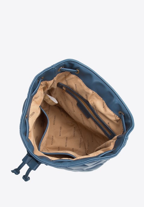 Bolso mochila para mujer Wittchen de ecopiel acolchada geométricamente - Image 2