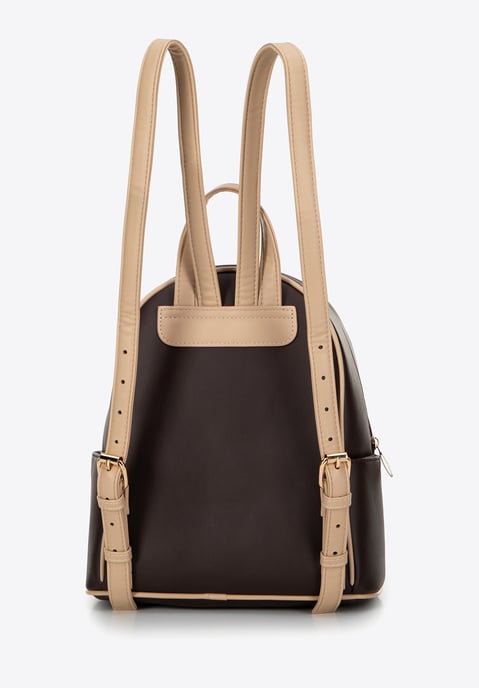 Mochila para mujer Wittchen de ecopiel con relieve marrón ecopiel marrón - Image 2