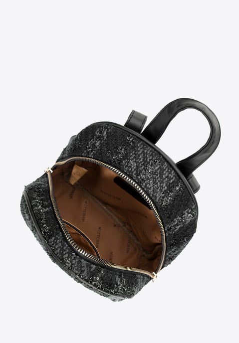 Mochila Wittchen para mujer en tejido bouclé, color negro y poliéster - Image 2