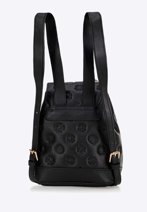 Mochila de cuero con cadena para mujer Wittchen, color negro y piel natural - Image 2