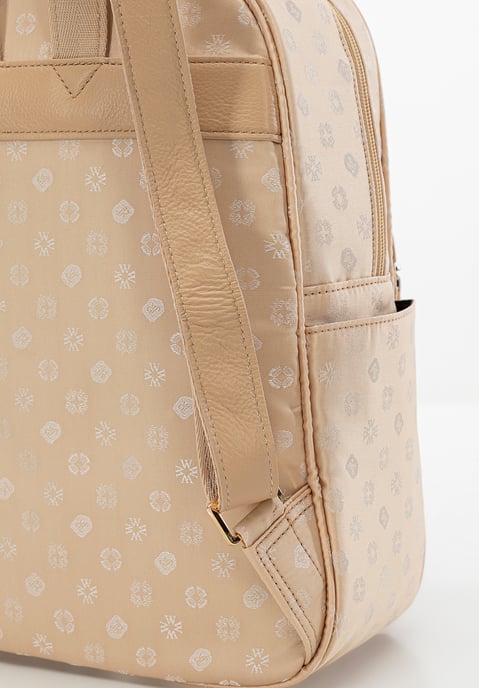 Mochila urbana para mujer Wittchen en versión elegante, color crema - Image 3