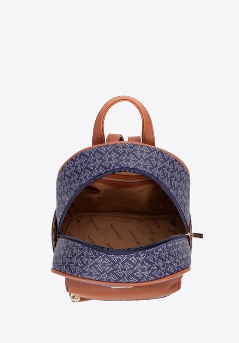 Mochila de mujer Wittchen con piel ecológica y borla azul marino Piel ecológica - Image 2
