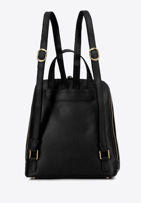 Mochila de cuero para mujer Wittchen Trapezoidal Negro Cuero natural negro - Image 2
