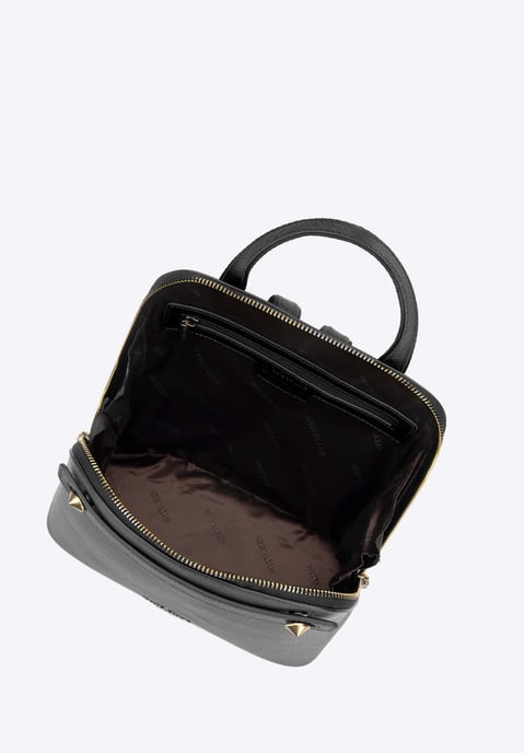 Mochila de cuero para mujer Wittchen Trapezoidal Negro Cuero natural negro - Image 3