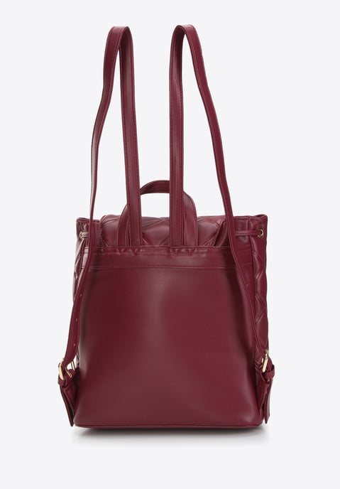 Bolso mochila para mujer Wittchen de ecopiel acolchada geométricamente - Image 1