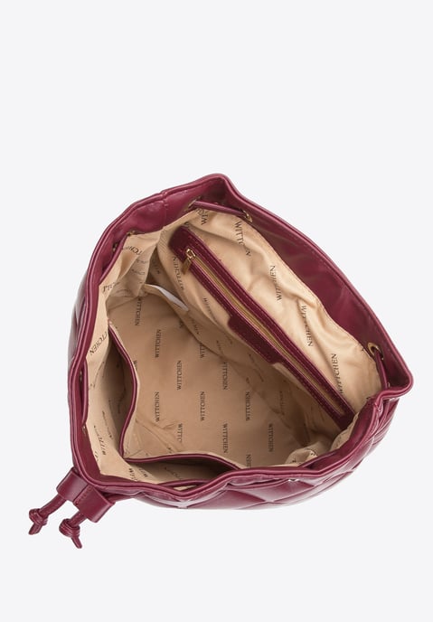 Bolso mochila para mujer Wittchen de ecopiel acolchada geométricamente - Image 2