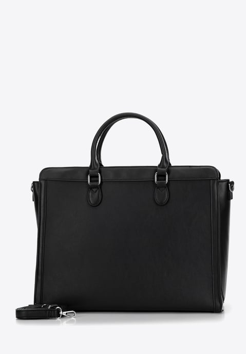 Maleta de mujer Wittchen con funda para portátil de 15, 6'', color negro y plata - Image 4