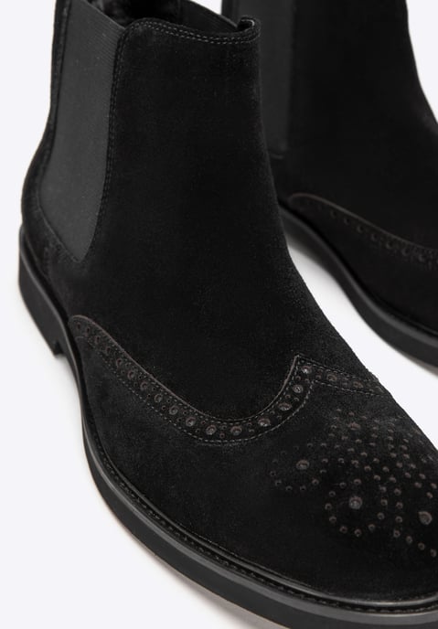 Botas Chelsea Wittchen para hombre en ante negro - Image 6