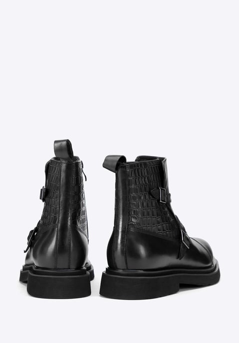 Botas Chelsea de piel Wittchen para hombre con detalles de cocodrilo - Image 3