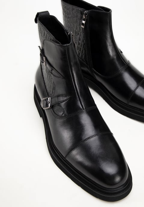 Botas Chelsea de piel Wittchen para hombre con detalles de cocodrilo - Image 6