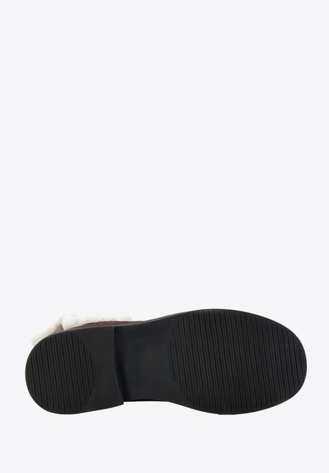 Botas Chelsea de ante para mujer Wittchen con piel de oveja sintética - Image 4