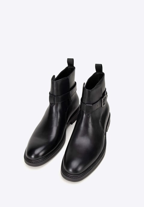 Botas Chelsea de piel con hebilla para hombre de Wittchen - Image 1