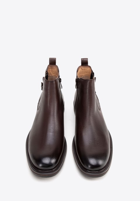 Botas Chelsea de piel Wittchen para hombre con plantilla deslizante - Image 2