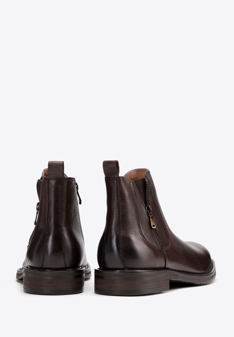 Botas Chelsea de piel Wittchen para hombre con plantilla deslizante - Image 3