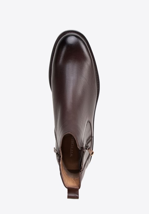Botas Chelsea de piel Wittchen para hombre con plantilla deslizante - Image 4