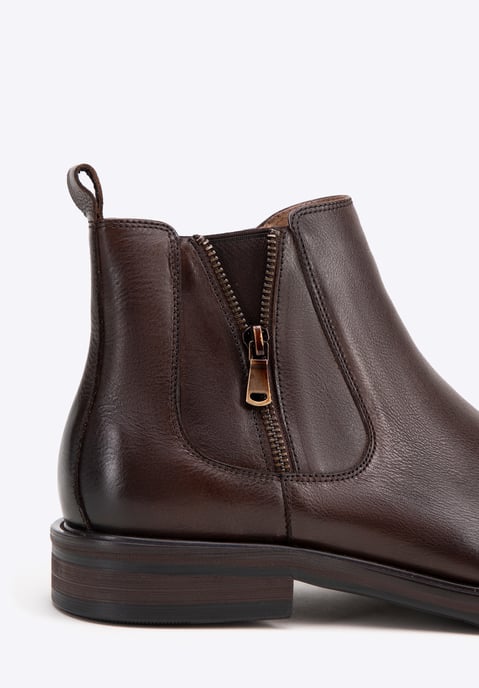Botas Chelsea de piel Wittchen para hombre con plantilla deslizante - Image 6