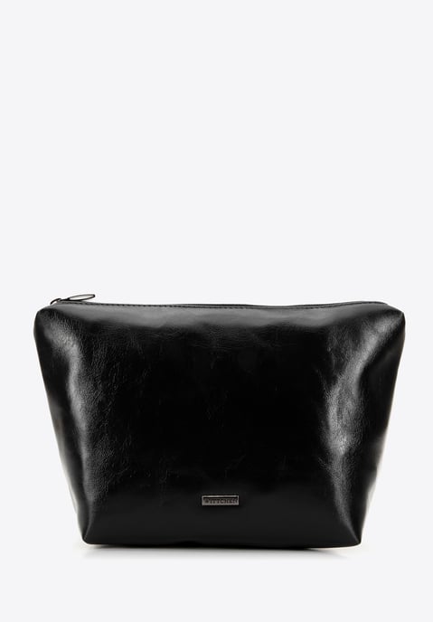 Bolso shopper para mujer Wittchen con inserciones de pelo, negro, piel ecológica - Image 6