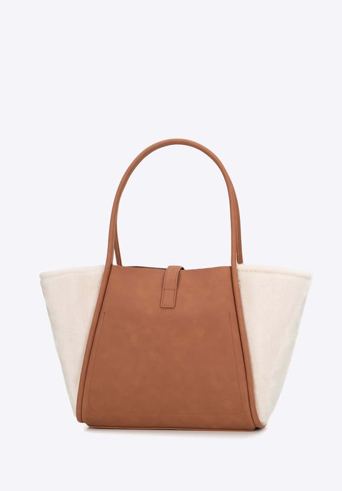 Bolso shopper Wittchen para mujer de piel sintética y piel sintética beige piel - Image 3