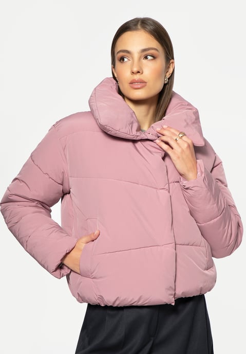 Chaqueta acolchada extragrande para mujer Wittchen, color rosa polvoriento - Image 1