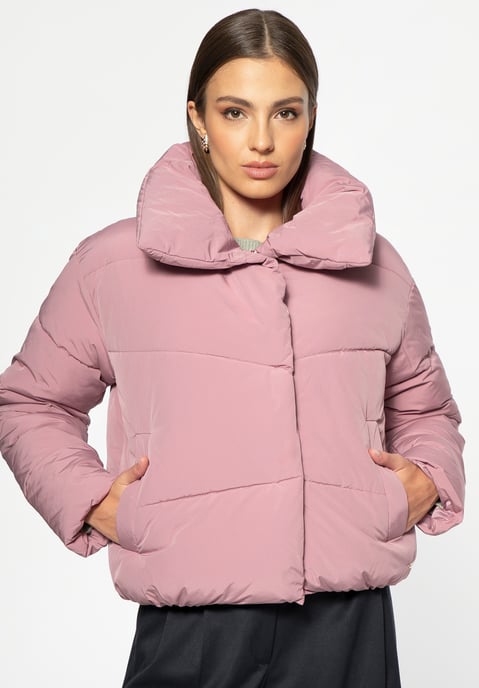 Chaqueta acolchada extragrande para mujer Wittchen, color rosa polvoriento - Image 2
