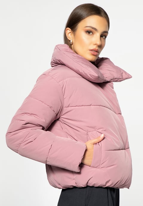 Chaqueta acolchada extragrande para mujer Wittchen, color rosa polvoriento - Image 3