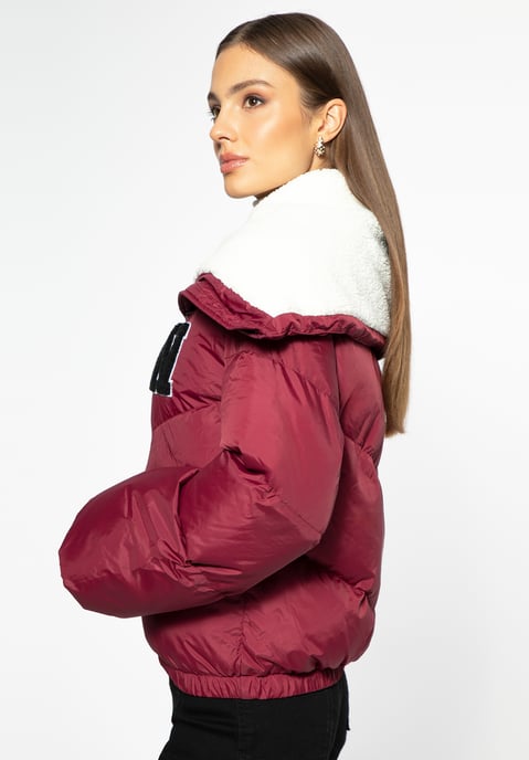 Chaqueta extragrande Wittchen para mujer con cuello de piel sintética - Image 2