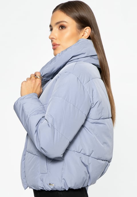 Chaqueta acolchada extragrande Wittchen para mujer, poliéster azul - Image 3
