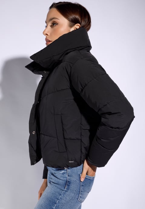 Chaqueta acolchada extragrande Wittchen para mujer, poliéster negro - Image 2