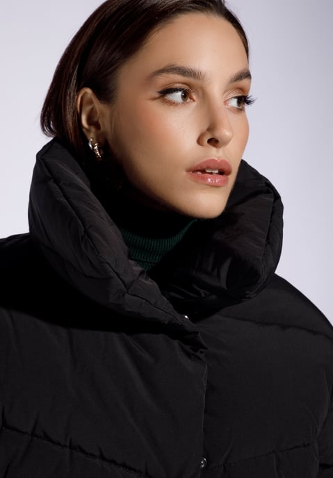 Chaqueta acolchada extragrande Wittchen para mujer, poliéster negro - Image 4