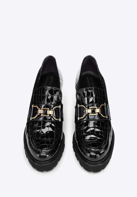 Zapatos de salón Wittchen de charol con hebilla de cocodrilo para mujer - Image 2