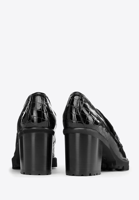 Zapatos de salón Wittchen de charol con hebilla de cocodrilo para mujer - Image 3