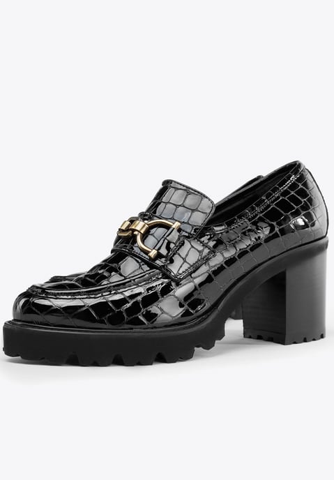 Zapatos de salón Wittchen de charol con hebilla de cocodrilo para mujer - Image 6