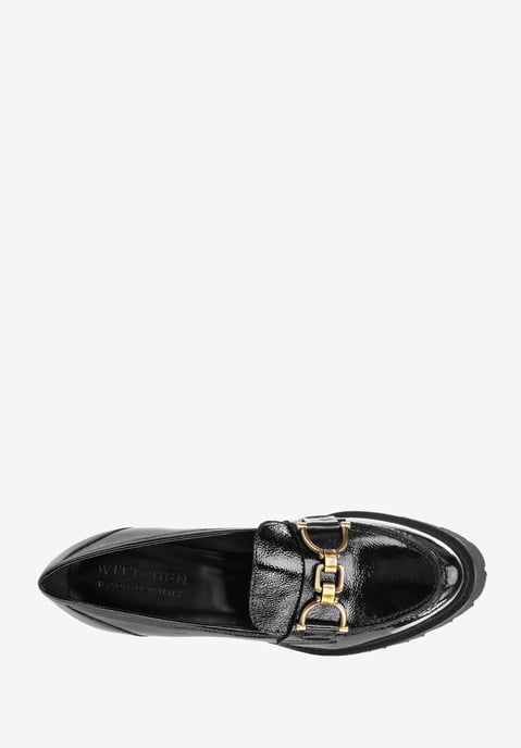 Zapatos de salón Wittchen de charol para mujer con hebilla en negro. - Image 4